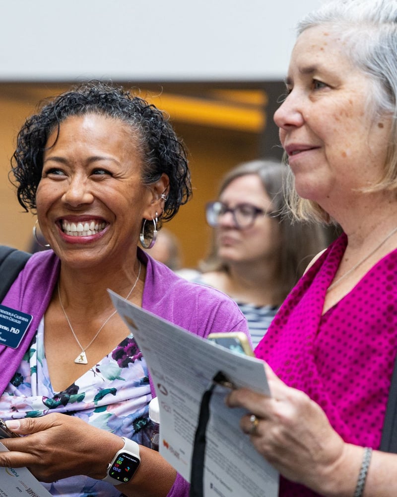 Two Strengthening Student Success Conference Attndees.