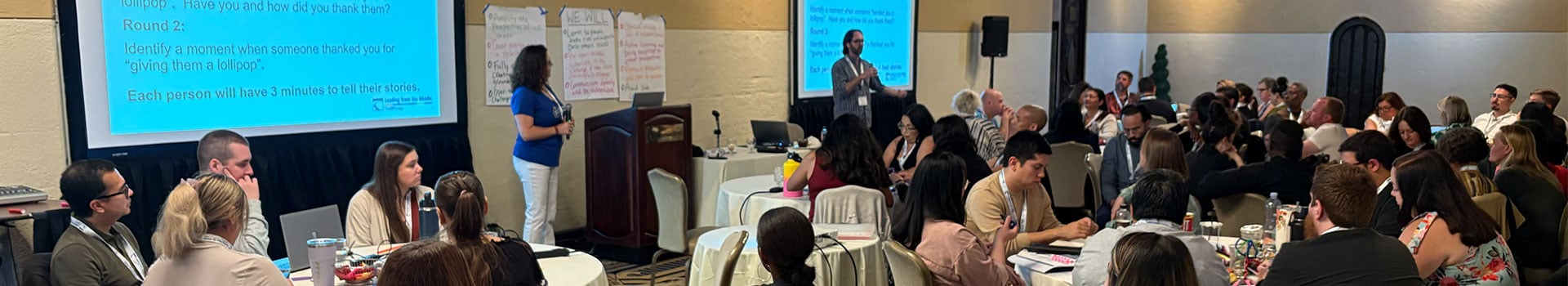 Two LFM Academy speakers addressing participants.